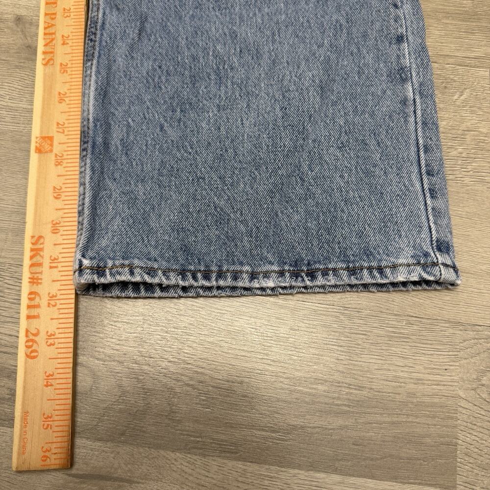 Levis Superlow Loose Jeans Womens 28x32 NWT Light Wash Distressed Wide Leg - Picture 11 of 13